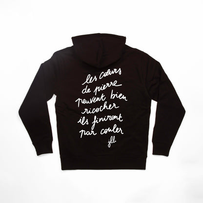 Hoodie "coeurs de pierre"